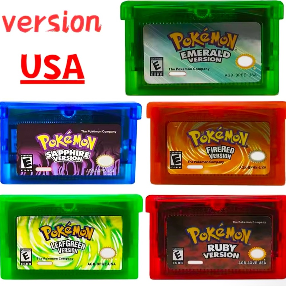 Pokemon Gameboy Advance 5 pack